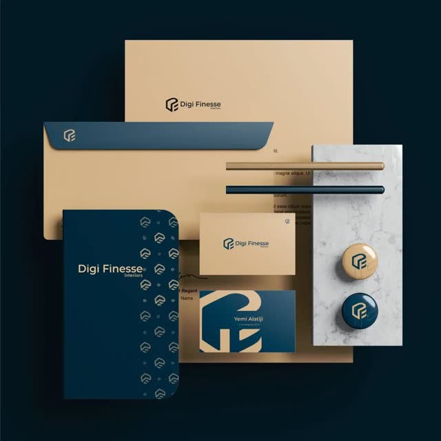Digi Finesse brand identity work sample